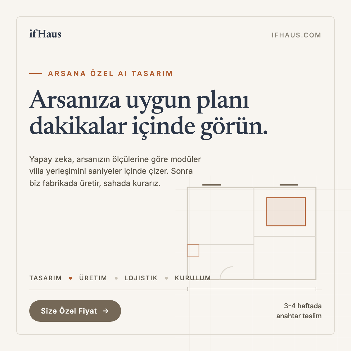 Arsanıza Uygun Evi Yapay Zeka ile Tasarlayın