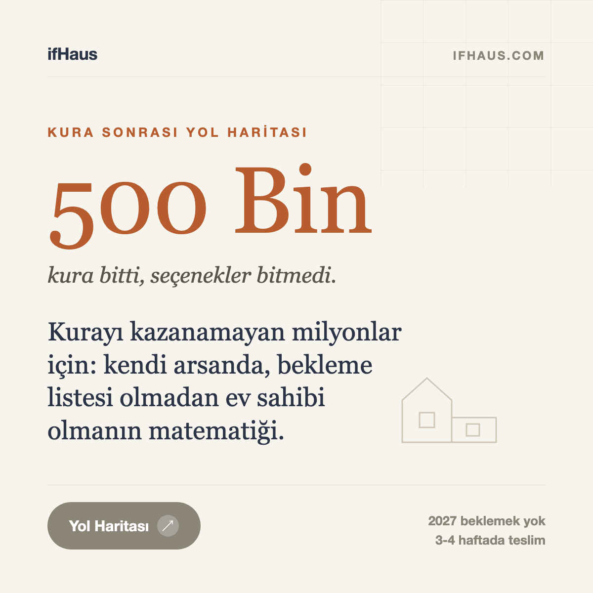 TOKİ 500 Bin Konut Kurasını Kazanamadınız mı? Kendi Arsanızda Ev Sahibi Olmanın Yol Haritası